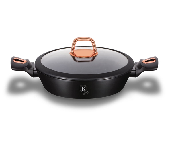 GARNEK GRANITOWY 28cm BERLINGERHAUS BLACK ROSE BH-1640