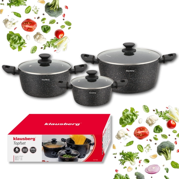 ZESTAW 6 ELEM. GARNKÓW MARMURKOWYCH KLAUSBERG KB-7960