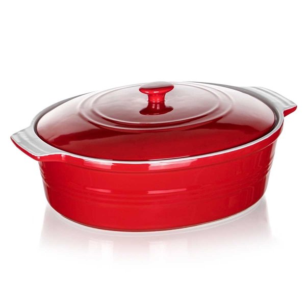 BRYTFANNA CERAMICZNA Z POKRYWĄ DO ZAPIEKANIA 3,6L BANQUET CULINARIA