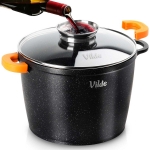 GARNEK GRANITOWY WYSOKI 6,7L 24cm Z POKRYWĄ Z AROMATYZEREM TERRUNA 199110