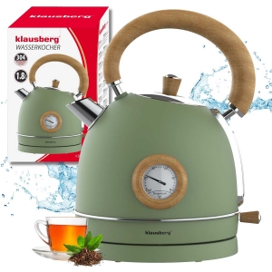 CZAJNIK ELEKTRYCZNY 1,8L Z TERMOMETREM KLAUSBERG KB-9008 RETRO 