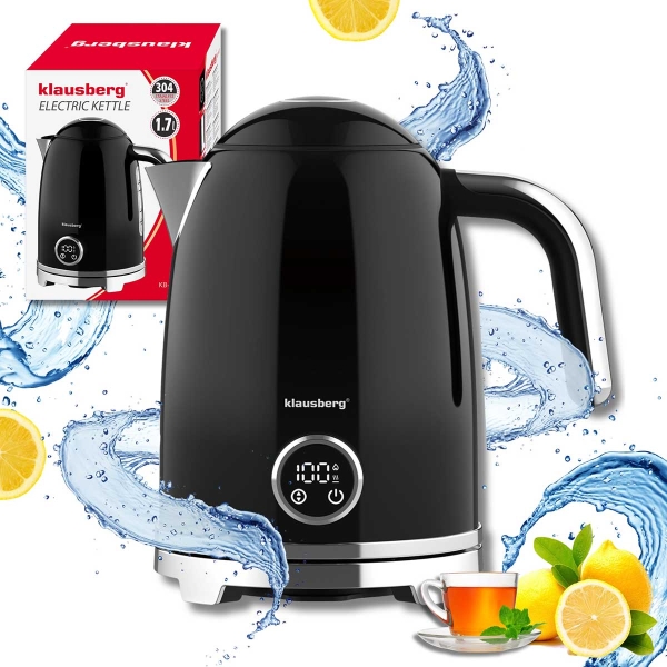CZAJNIK ELEKTRYCZNY 1,7L Z TERMOMETREM LED KLAUSBERG KB-9027 RETRO