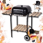 GRILL WĘGLOWY NA KÓŁKACH Z PÓŁKAMI KINGHOFF KH-2034