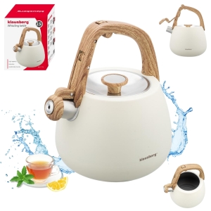 CZAJNIK STALOWY Z GWIZDKIEM 2,5L KLAUSBERG KB-7775