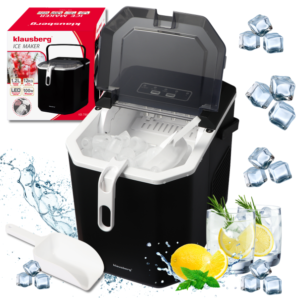 AUTOMATYCZNA KOSTKARKA DO LODU 1,2L 100W KLAUSBERG KB-7883