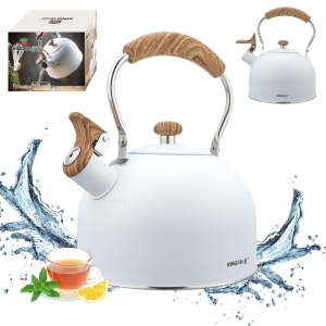 CZAJNIK 2,5L Z GWIZDKIEM KINGHOFF KH-1860 BIAŁY