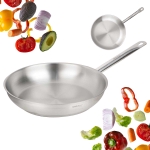 PATELNIA ZE STALI NIERDZEWNEJ 21CT 28cm KINGHOFF KH-2020 GASTRO