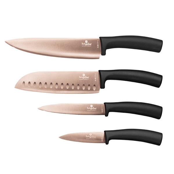 ZESTAW 4 NOŻY KUCHENNYCH BERLINGER HAUS BH-2385 BLACK ROSE