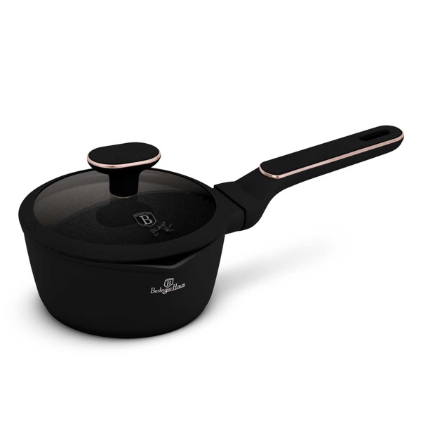 RONDELEK TYTANOWY 16cm Z POKRYWĄ BERLINGER HAUS BH-8350 BLACK ROSE