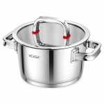 GARNEK STALOWY Z POKRYWĄ 18cm 2.2L VCASA VC-90103 SIERRA