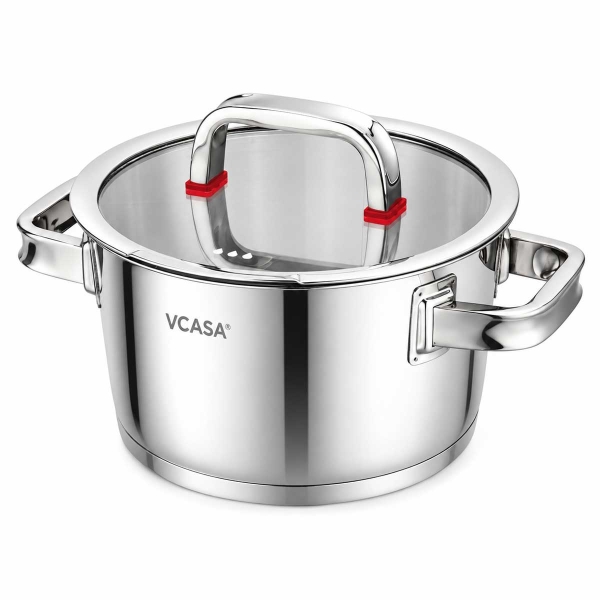GARNEK STALOWY Z POKRYWĄ 18cm 2.2L VCASA VC-90103 SIERRA